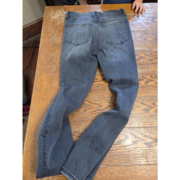 Good American Always Fits Good Leg Distressed Skinny Jeans in black 252 sz 6-12 - Picture 5 of 5